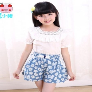 艾尼小猪童装男童衬衫领短款棉服供应